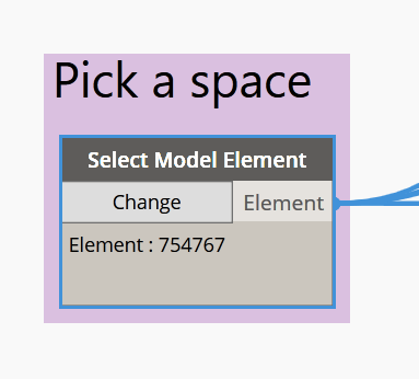 Pick a space in Revit to push to COBie data