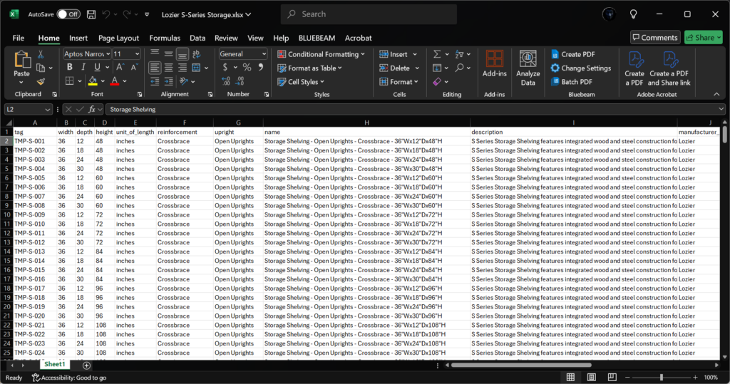 Asset management in Excel