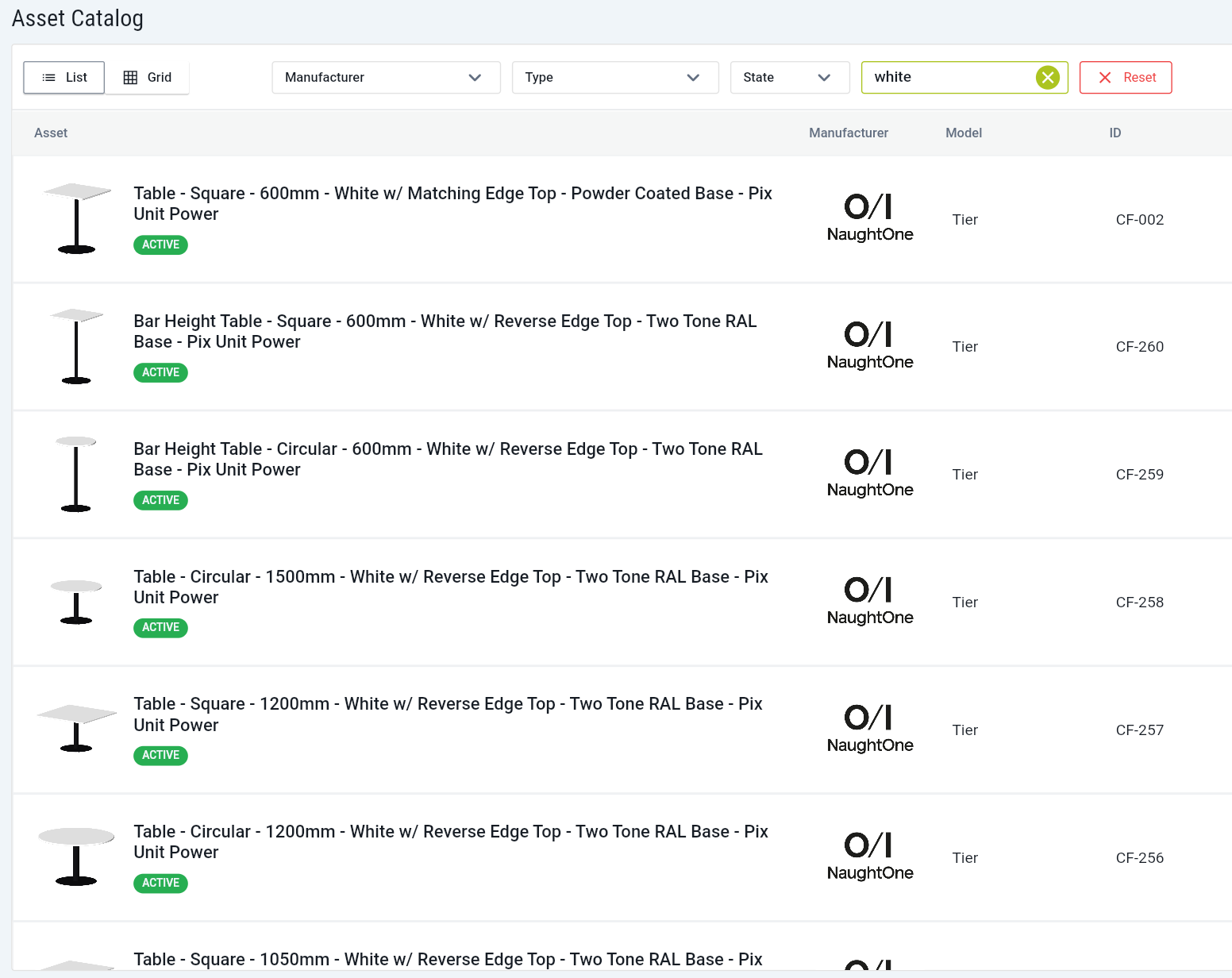 Ephany - A web-based asset catalog for furniture, fixtures, and equipment (FF&E)